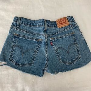 Levi’s Vintage denim distressed cutoffs